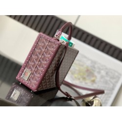 Goyard Grand Hotel Trunk Bag Burgundy GOBS3431