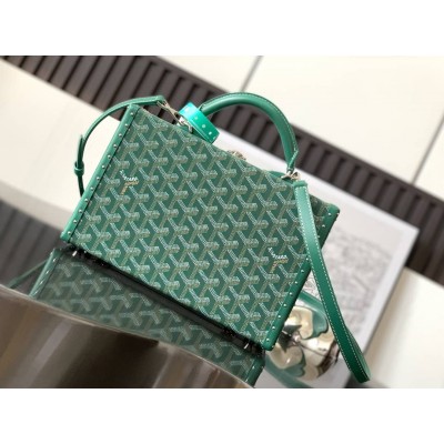 Goyard Grand Hotel Trunk Bag Green GOBS3432