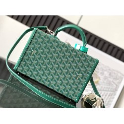 Goyard Grand Hotel Trunk Bag Green GOBS3432