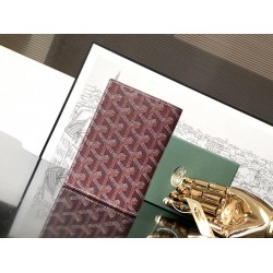 Goyard Grenelle Passport Cover Burgundy GOBS3391