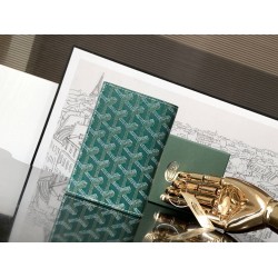 Goyard Grenelle Passport Cover Green GOBS3392