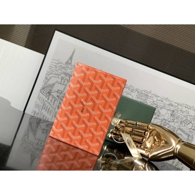 Goyard Grenelle Passport Cover Orange GOBS3395