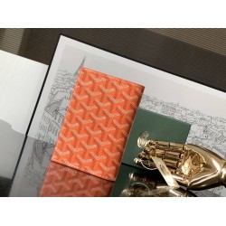 Goyard Grenelle Passport Cover Orange GOBS3395