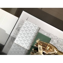 Goyard Grenelle Passport Cover White GOBS3398