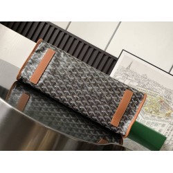 Goyard Hardy PM Bag Black & Tan GOBS3353