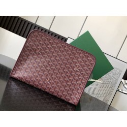 Goyard Jouvence GM Toiletry Bag Burgundy GOBS3402