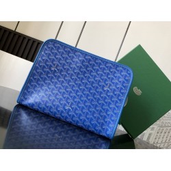 Goyard Jouvence GM Toiletry Bag Sky Blue GOBS3406