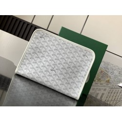 Goyard Jouvence MM Toiletry Bag White GOBS3416