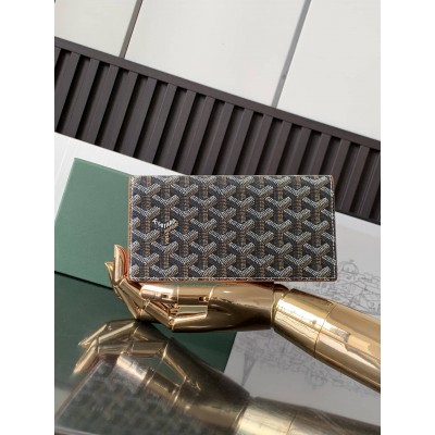 Goyard Long Wallet Black & Tan GOBS3485