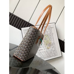 Goyard Marie Galante Bag Black & Tan GOBS3356