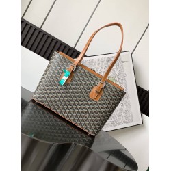 Goyard Marie Galante Bag Black & Tan GOBS3356