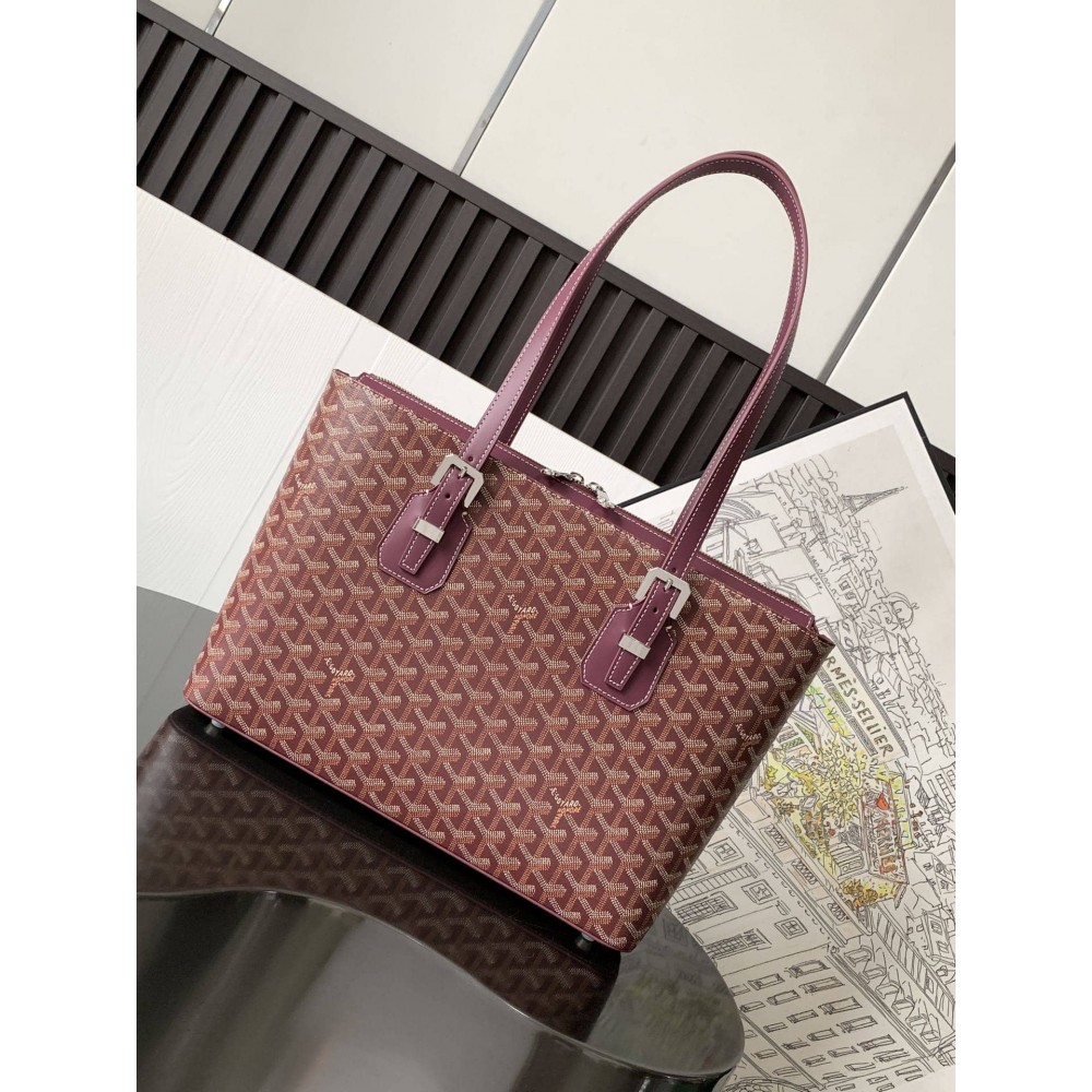 Goyard Marie Galante Bag Burgundy GOBS3357