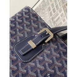 Goyard Marie Galante Bag Navy Blue GOBS3361