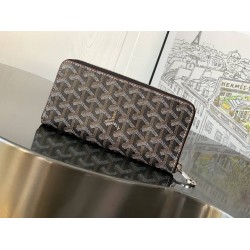 Goyard Matignon GM Wallet Black & Tan GOBS3496