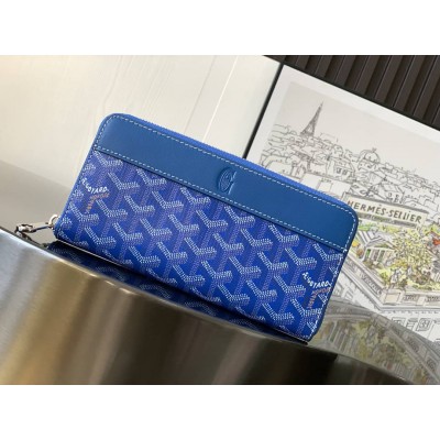 Goyard Matignon GM Wallet Sky Blue GOBS3503