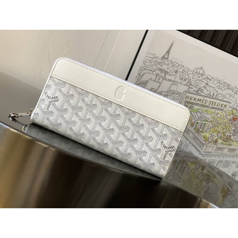 Goyard Matignon GM Wallet White GOBS3504