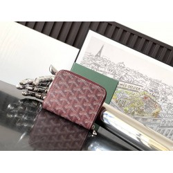 Goyard Matignon Mini Wallet Burgundy GOBS3193