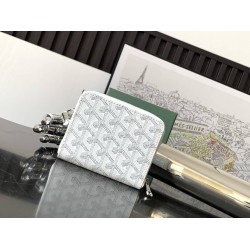 Goyard Matignon Mini Wallet White GOBS3200