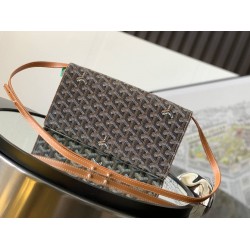 Goyard Monte-Carlo PM Clutch Black & Tan GOBS3047