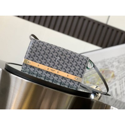 Goyard Monte-Carlo PM Clutch Grey GOBS3050