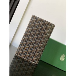 Goyard Multifunctional Travel Wallet Black & Tan GOBS3507