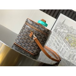 Goyard Muse Vanity Case Black & Tan GOBS3445