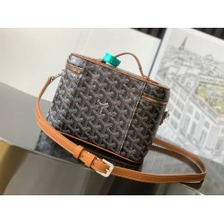 Goyard Muse Vanity Case Black & Tan GOBS3445