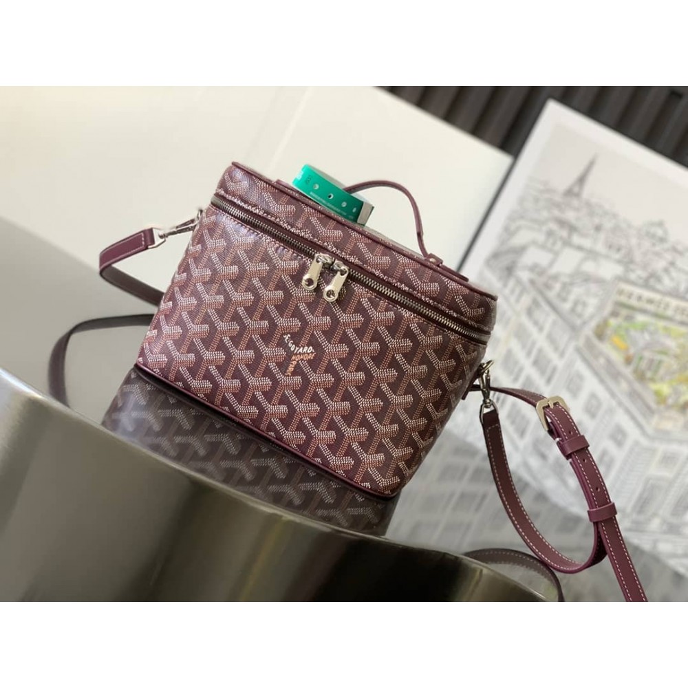 Goyard Muse Vanity Case Burgundy GOBS3446