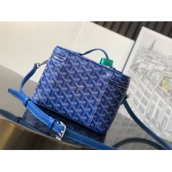 Goyard Muse Vanity Case Sky Blue GOBS3451