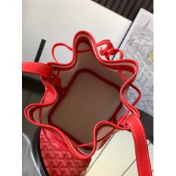 Goyard Petit Flot Bucket Bag Red GOBS3288