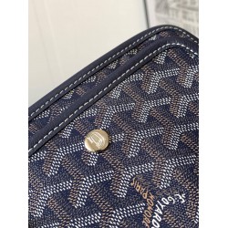 Goyard Plumet Pocket Wallet Navy Blue GOBS3058