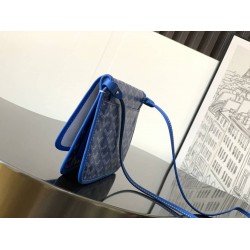 Goyard Plumet Pocket Wallet Sky Blue GOBS3059