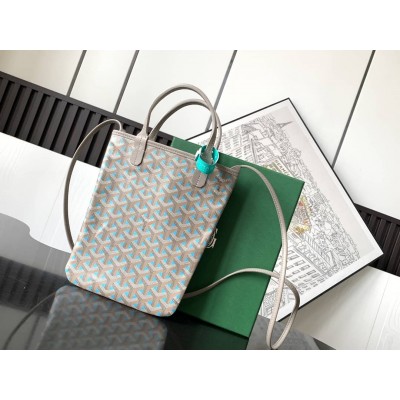 Goyard Poitiers Claire-Voie Bag Turquoise GOBS3099