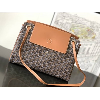 Goyard Rouette Souple Bag Black & Tan GOBS3293