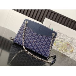 Goyard Rouette Structure PM Bag Navy Blue GOBS3308