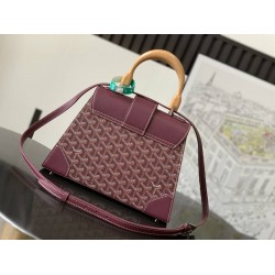 Goyard Saigon PM Bag Burgundy GOBS3235