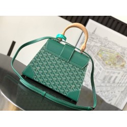 Goyard Saigon PM Bag Green GOBS3236