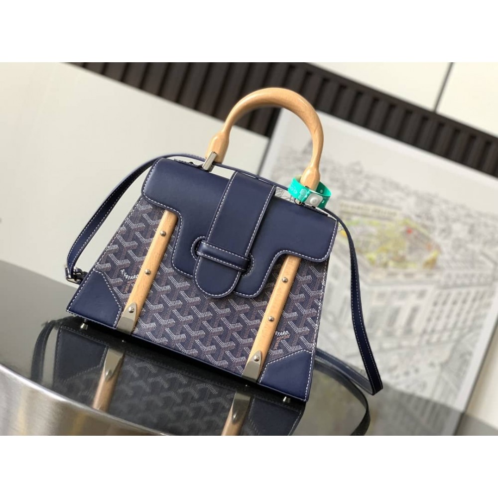 Goyard Saigon PM Bag Navy Blue GOBS3238