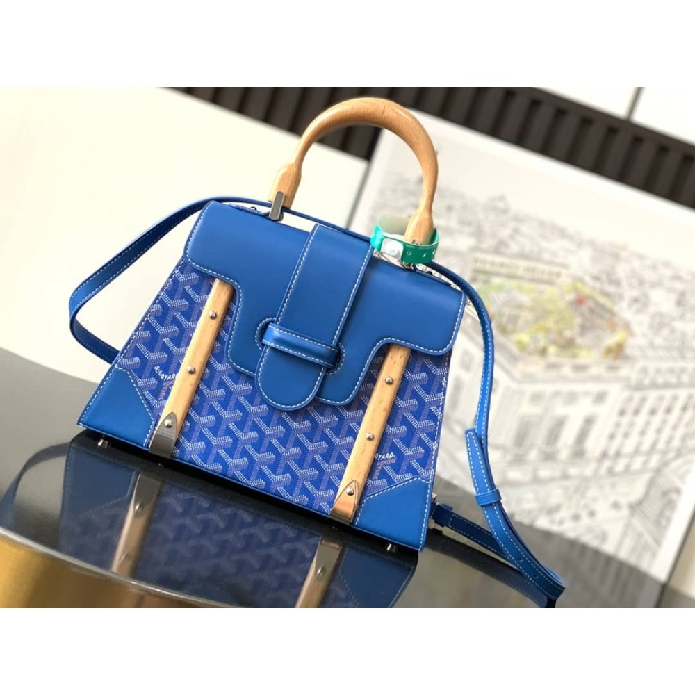 Goyard Saigon PM Bag Sky Blue GOBS3240