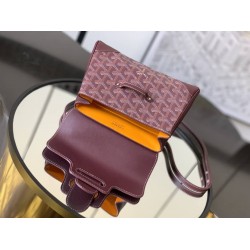 Goyard Saigon Souple Mini Bag Burgundy GOBS3137