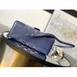 Goyard Saigon Souple Mini Bag Navy Blue GOBS3141