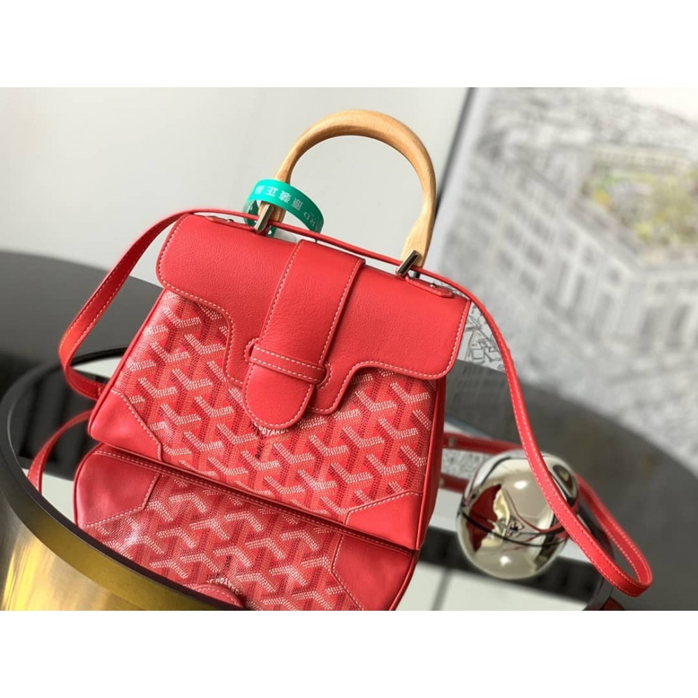 Goyard Saigon Souple Mini Bag Red GOBS3142