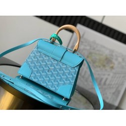 Goyard Saigon Structure Mini Bag Blue GOBS3149