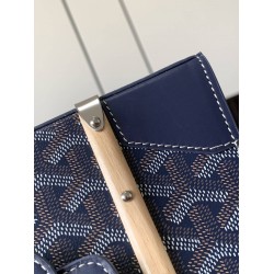 Goyard Saigon Structure Mini Bag Navy Blue GOBS3155