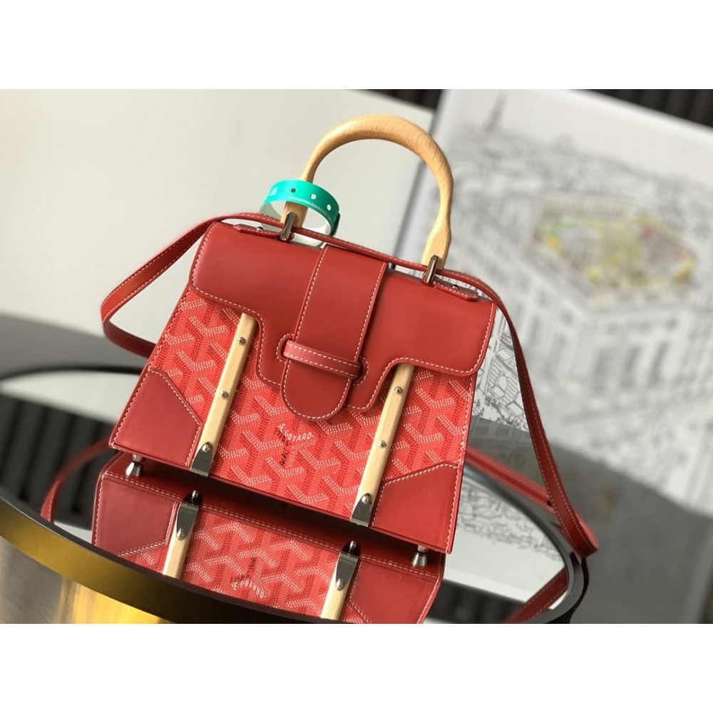 Goyard Saigon Structure Mini Bag Red GOBS3157