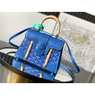 Goyard Saigon Structure Mini Bag Sky Blue GOBS3158