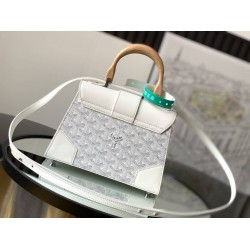 Goyard Saigon Structure Mini Bag White GOBS3159