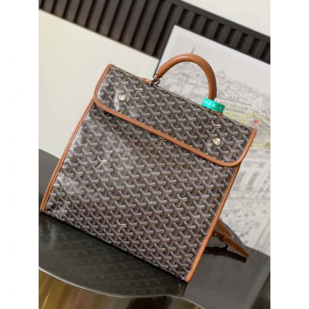 Goyard Saint Leger Backpack Black & Tan GOBS3012