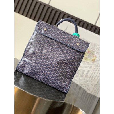 Goyard Saint Leger Backpack Navy Blue GOBS3015