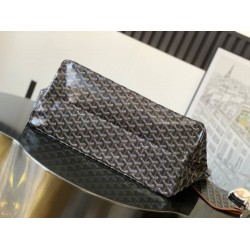 Goyard Saint Louis GM Bag Black & Tan GOBS3246